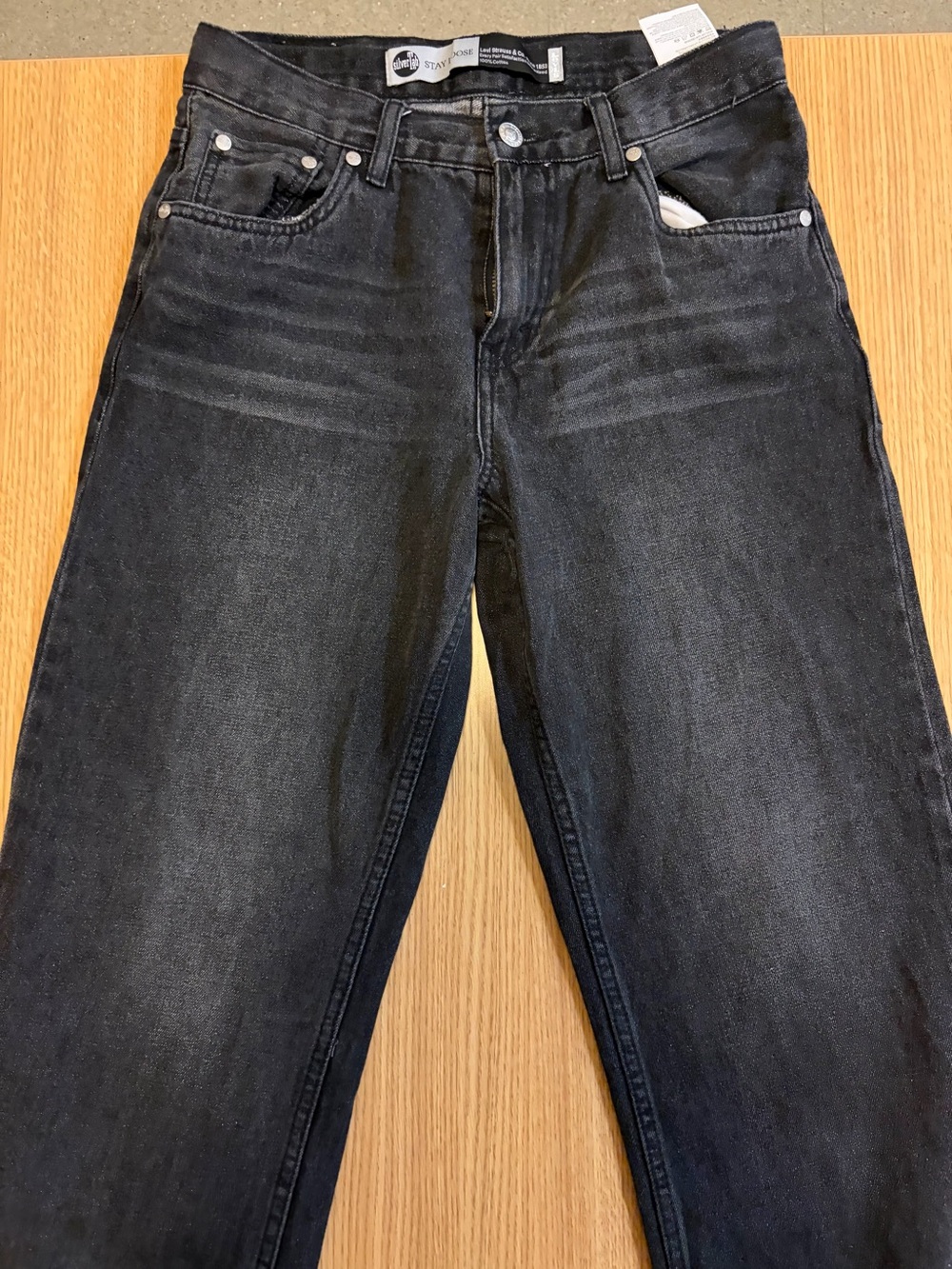 Levi's Kids Silver Tab Stay Loose Jeans Black Size 16